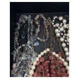 Assorted Costume Jewelry Necklaces - Pearl & Bead Collection