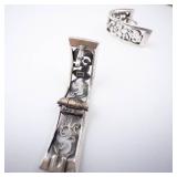 Floral Intricate Huggie Sterling Silver Earrings