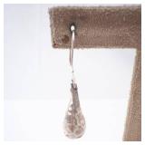 Sterling Silver Hammered Teardrop Earrings