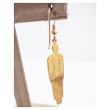 Tribal Red Enamel Drop Earrings - Gold-Tone (Pair)