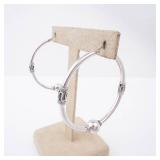 BN Sterling Silver Hoop Earrings