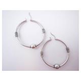 BN Sterling Silver Hoop Earrings
