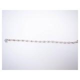 Sterling Silver Fancy Ball Link Bracelet/ Anklet