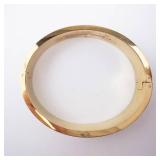 Michael Kors MK Logo Gold Tone Bangle Bracelet