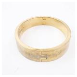 Michael Kors MK Logo Gold Tone Bangle Bracelet