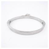 Michael Kors Padlock Bracelet with pave crystals - Silver-tone