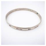 Sterling Silver Bracelet 925 - Paw Print & Medallion Motifs