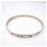 Sterling Silver Bracelet 925 - Paw Print & Medallion Motifs