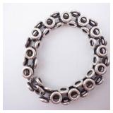 Sterling Silver Nexus Circle Link Bracelet - Weighs 67.5 Grams!!! Needs clasp