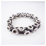 Sterling Silver Nexus Circle Link Bracelet - Weighs 67.5 Grams!!! Needs clasp