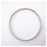 Sterling Silver Bangle Bracelet - Patterned Grapes/Leaves Motif