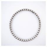Bead Bangle Sterling Silver