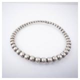 Bead Bangle Sterling Silver