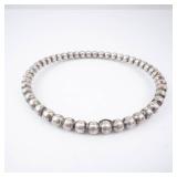 Bead Bangle Sterling Silver