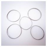 Sterling Silver Bangles (Lot of 5)