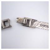 Sterling Silver Herringbone Necklace - Box Clasp