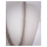 Chunky Sterling Silver Flat Chain Necklace. 68 Grams!!!