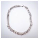 Chunky Sterling Silver Flat Chain Necklace. 68 Grams!!!