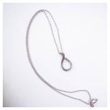Bradford Exchange "I Love You Forever" Crystal-Accent Infinity Teardrop Pendant Necklace