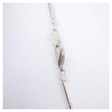 Jasper & Sterling Silver Necklace with Pink Jasper Fringe Beads