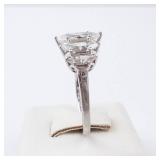 Sterling Silver Five-Stone Marquis CZ Ring, Size 7
