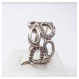 Pandora Circle of Friends Ring - Champagne CZ, Sterling Silver, Size 7