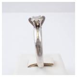 Solitaire CZ Sterling Silver Engagement Style Ring Size 9