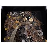 Assorted Costume Jewelry Collection: Necklaces, Chains, Bracelets & Pendants