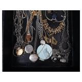Assorted Jewelry Lot: Necklaces & Bracelets - Mixed Metals