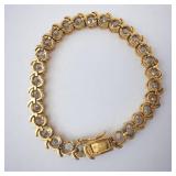 Beautiful CZ Vermeil Tennis Bracelet