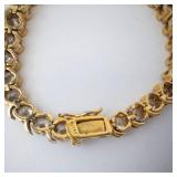 Beautiful CZ Vermeil Tennis Bracelet