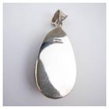 Suarti Sterling Silver Teardrop Pendant - Mother of Pearl