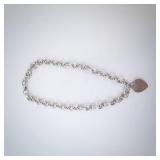 Tiffany & Co Sterling Silver Heart Tag Necklace