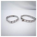 Italian Stainless Steel Charm Bracelets (Lot of 2)