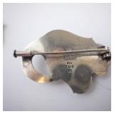 Georg Jensen Sterling Silver Earrings & Brooch Circa 1933-1934 Denmark 925