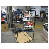 Welded Black Metal Frame Built to Fit Onto Pallets with Angled Roof - Perfect for Projects
