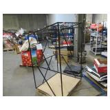 Welded Black Metal Frame Built to Fit Onto Pallets with Angled Roof - Perfect for Projects