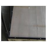 Welded Black Metal Frame Built to Fit Onto Pallets with Angled Roof - Perfect for Projects