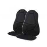 NEW Homedics Mobile Comfort Heated Travel Cushion With Vibration Massage, 2-Pack, Black