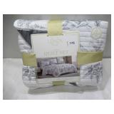 NEW Lenox 3-Piece Quilt Set, FULL/QUEEN - Winter Scene Gray
