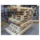Pallet of 13 Oversized Wooden Pallets - XL and XXL