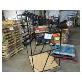 Welded Black Metal Frame Built to Fit Onto Pallets with Angled Roof - Perfect for Projects