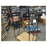 Welded Black Metal Frame Built to Fit Onto Pallets with Angled Roof - Perfect for Projects