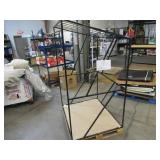 Welded Black Metal Frame Built to Fit Onto Pallets with Angled Roof - Perfect for Projects