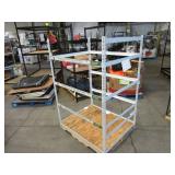 Adjustable White Metal Frame Built to Fit Onto Pallets - Perfect for Projects