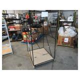 Welded Black Metal Frame Built to Fit Onto Pallets with Flat Roof - Perfect for Projects