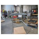 Adjustable Gray Metal Frame Built to Fit Onto Pallets - Perfect for Projects
