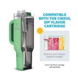 NEW Cirkul 40oz Raindrop Tumbler Starter Kit + 4 Flavor Cartridges - Light Green
