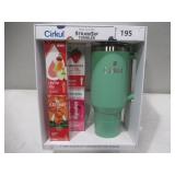 NEW Cirkul 40oz Raindrop Tumbler Starter Kit + 4 Flavor Cartridges - Light Green