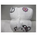 NEW Jay Franco Adult Licensed Silk Touch Throw, 60" x 70" - Hello Kitty